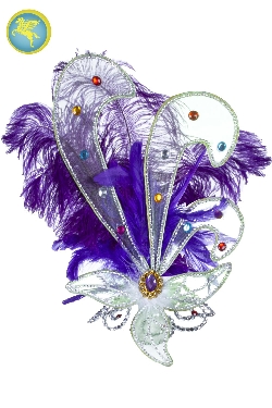 DIADEMA BRASILIANA PROFESSIONALE PIUMA VIOLA